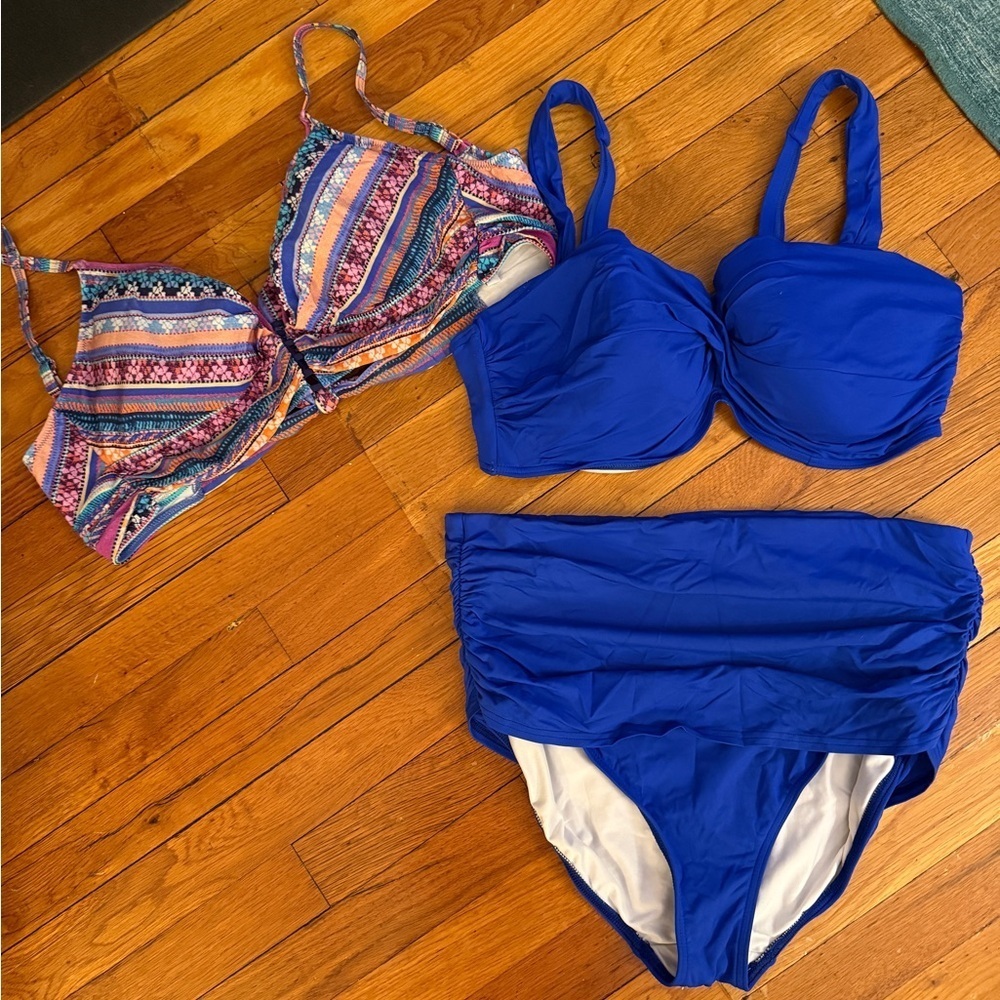 Lands End High Waisted Bikini 14